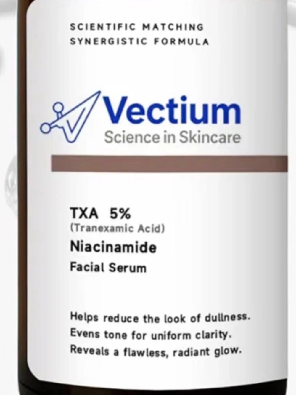 NIB Vectium 5% Tranexamic Acid & Niacinamide Radiance Facial Serum 1 Fl Oz/30 ml